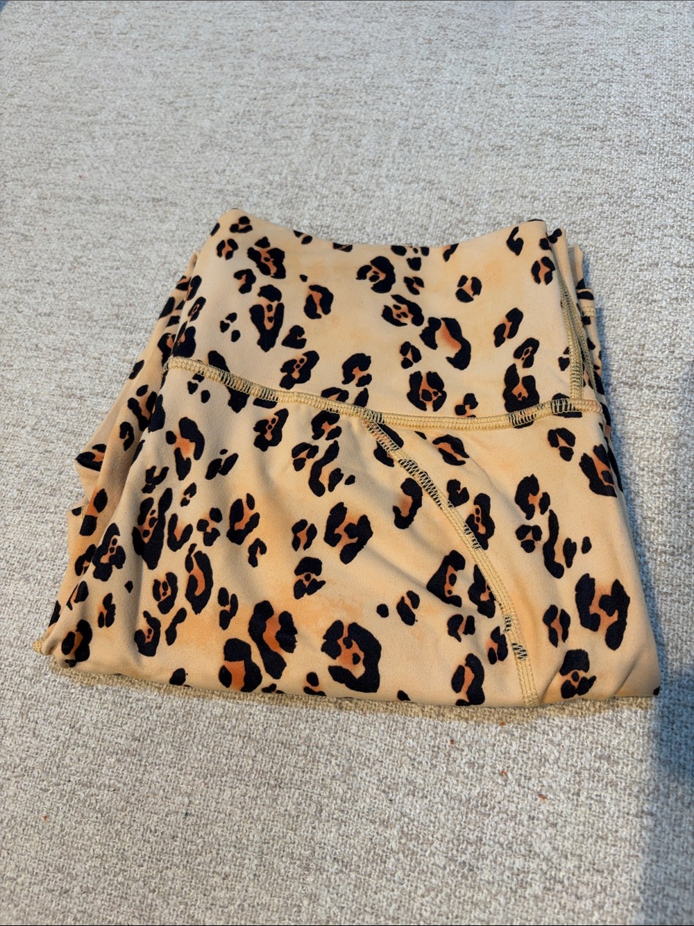 Fabletics Leopard Print Mini Skirt - Tan & Black